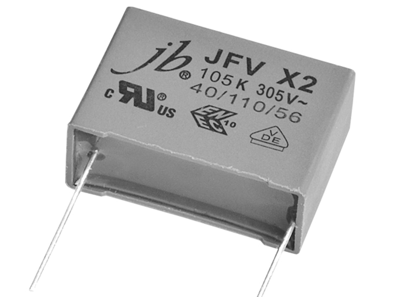 jb Capacitors releases JFV series of X2 EMI suppression film capacitors